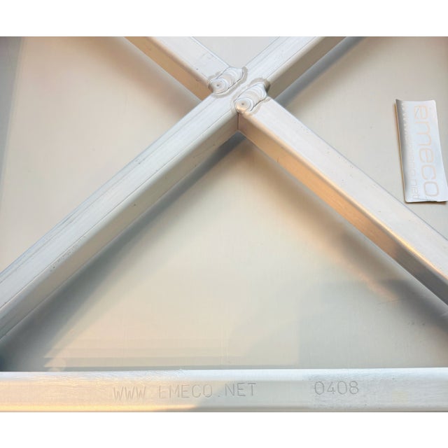 Philippe Starck for Emeco Hand-Brushed Aluminum Occasional Tables | Set of 2 For Sale In Miami - Image 6 of 7
