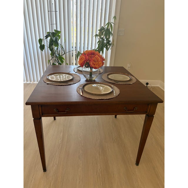 1950s Extensole Desk to Dining Wood Table Transformer Table for Small Space For Sale - Image 18 of 18