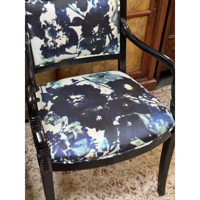 French Roberto Barahona Bespoke Dining Room Chairs, Set of Four For Sale - Image 3 of 12