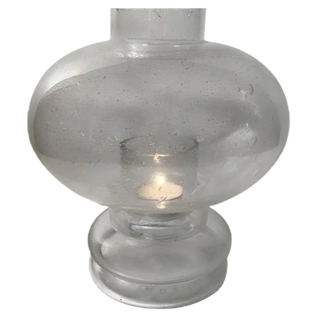 Blister Glass Candleholder by Nanny Still for Rihiimäen Lasi Oy, 1970s For Sale