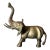 Vintage Brass Elephant Statue For Sale