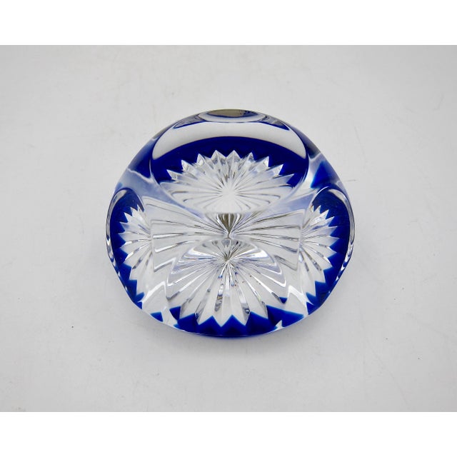 Late 20th Century French Baccarat Art Glass Paperweight With Original Box For Sale - Image 5 of 8