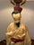 Mid Century Chinoiserie Asian Figural Warrior Chalkware Lamp 22" For Sale - Image 6 of 11