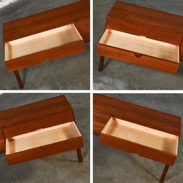 1950-1960's Scandinavian Modern Teak Low Cabinet Sideboard