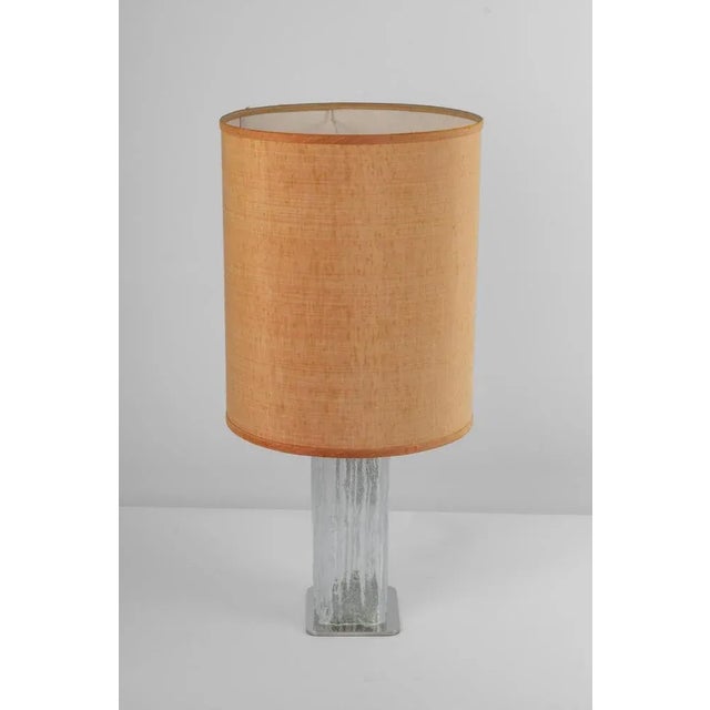 Large Glass Table Lamp attributed to Kalmar, Austria, 1970s For Sale - Image 9 of 11