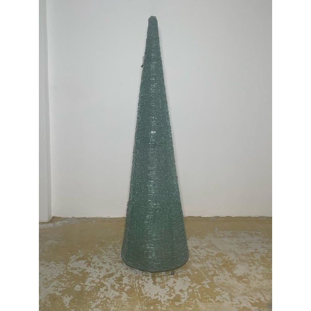 Mid-Century Modern Pyramidal Glass Floor Lamp by Eric Debras, France, 1970s For Sale - Image 3 of 10