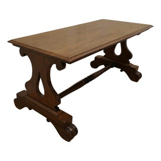 Walnut Coffee Table, 1920s For Sale