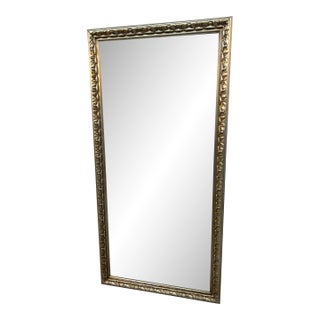 Large Ornate Vintage Beveled Mirror For Sale