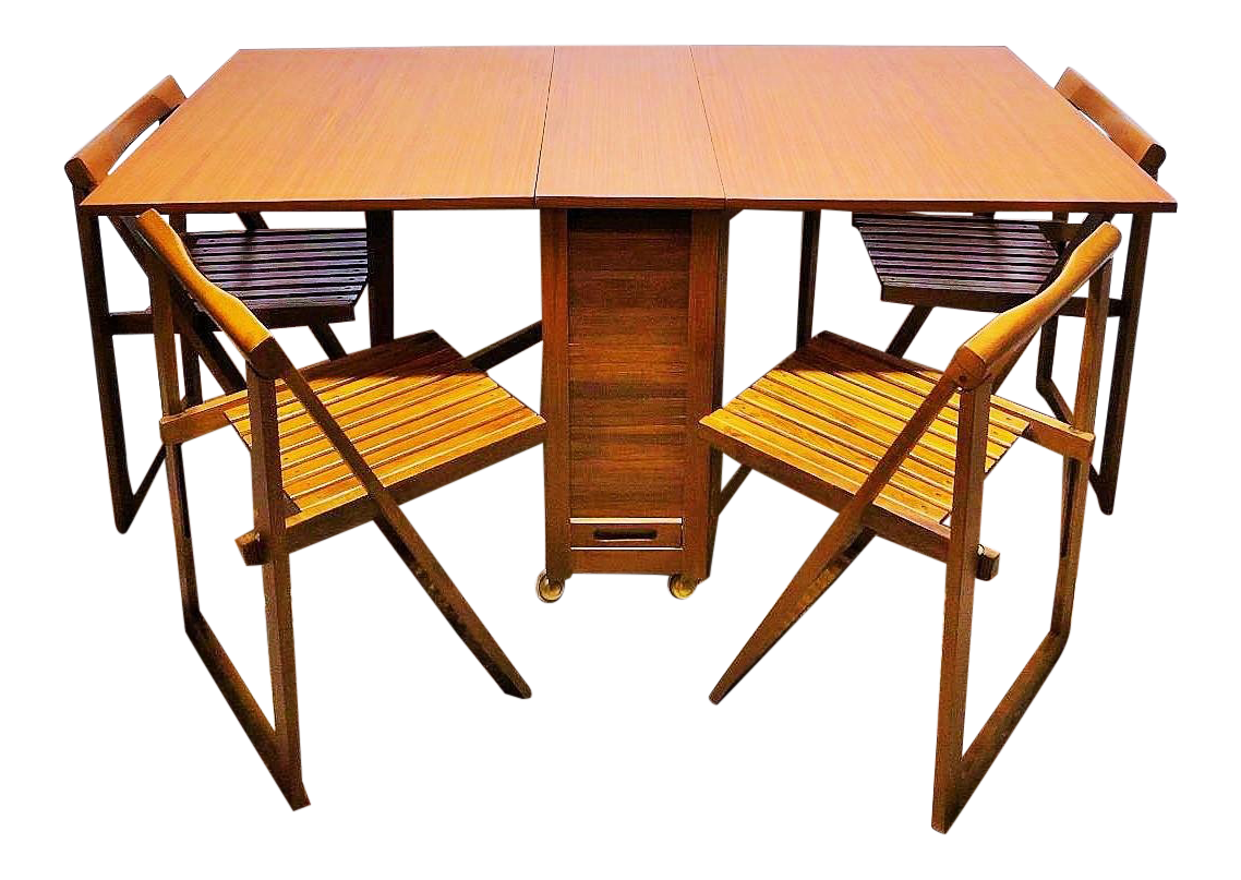 modern folding table and chairs