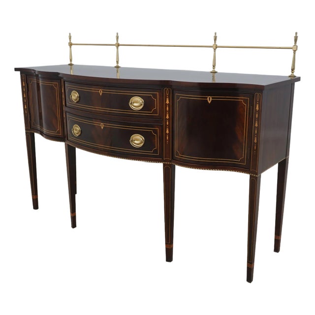 Stickley Federal Style Inlaid Mahogany Sideboard W. Gallery For Sale