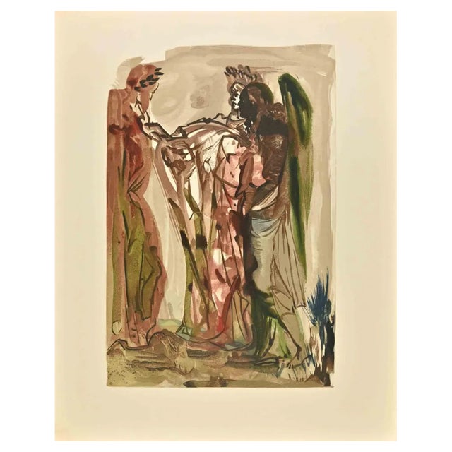 Salvador Dali, The Divine Comedy: The Superbs, Woodcut Print, 1963 For Sale