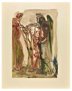 Salvador Dali, The Divine Comedy: The Superbs, Woodcut Print, 1963