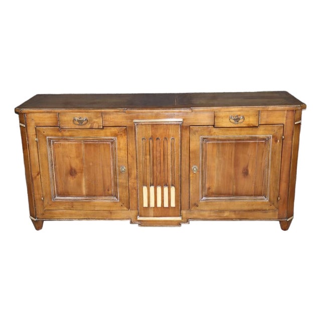 1960's French Directoire Style Brass Mounted Sideboard by Richelieu For Sale