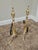 Mid 20th Century Pair of Classic Solid Brass Andirons With Urn Finials For Sale - Image 5 of 5