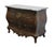 COLLEZIONE EUROPA Walnut French Provincial Louis XV Rococo Style 46" Two Drawer Bombe Chest w. Granite Top 36" High 46.75"...