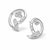 Mid 20th Century 18k White Gold Diamond Nail Earrings Estate, Pair For Sale - Image 4 of 4