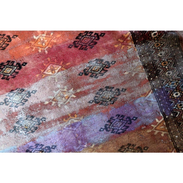 1950s 1950s, Contemporary Artistry Meets Vintage Bukhara Rug, 3.1' X 5' For Sale - Image 5 of 13