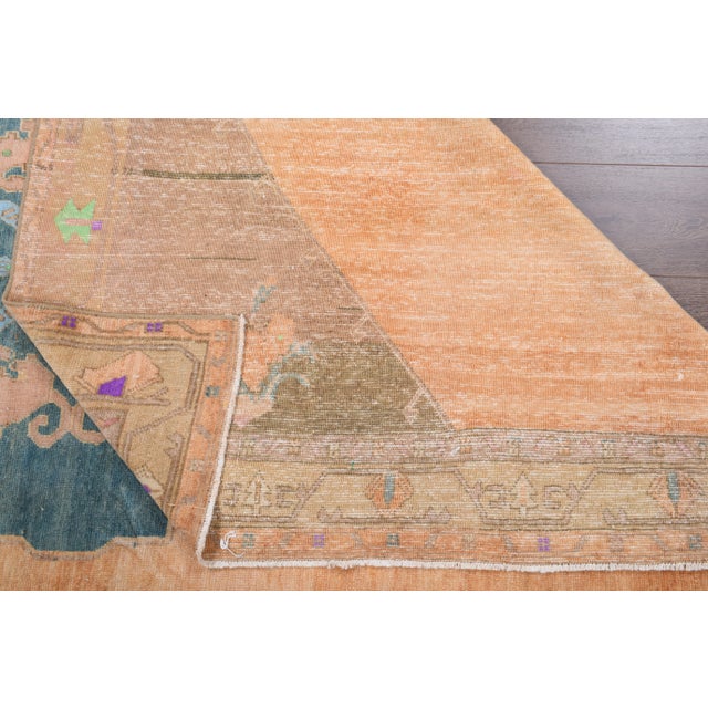 1940s Vintage Turkish Hand-Knotted Area Rug For Sale - Image 9 of 12