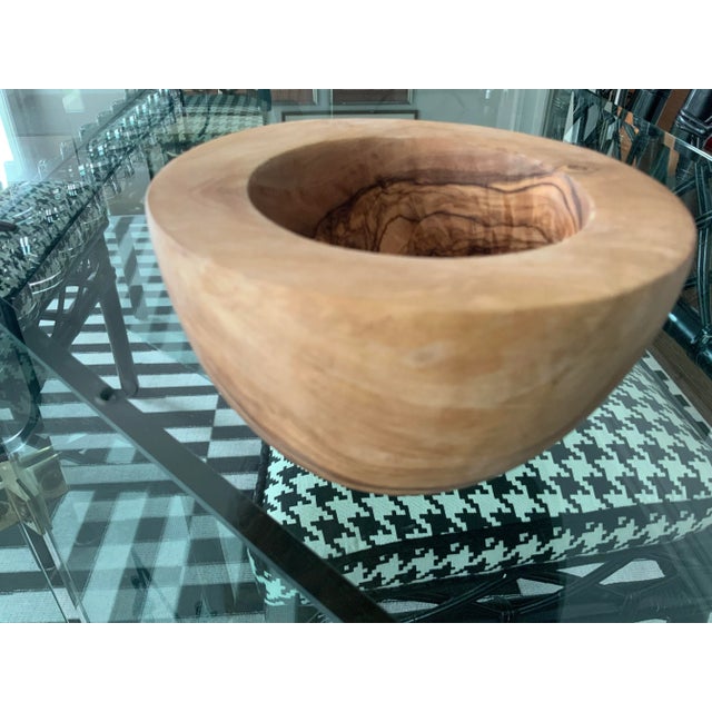 Hand Carved Burl Wood Bowl Exceptionally carved and finished burled wood root bowl or vessel. Carved from a single piece...