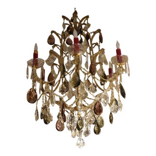 Late 19th Century French/Italian Birdcage Type Chandelier For Sale