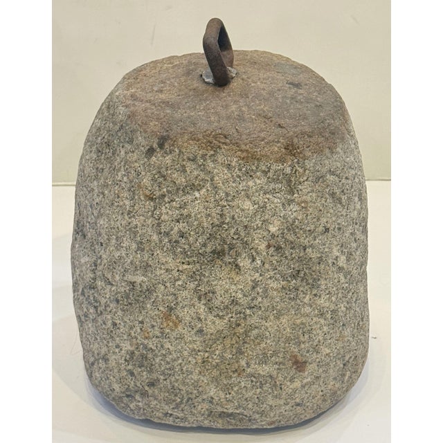 Metal English Granite Tethering Stone or Weighing Element For Sale - Image 7 of 9