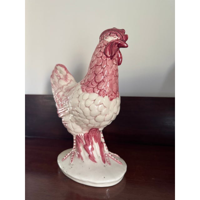 Red Pennsburg Pottery Chicken For Sale - Image 8 of 11