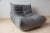 Ligne Roset Grey Microfiber Togo Lounge Chair by Michel Ducaroy for Ligne Roset For Sale - Image 4 of 4