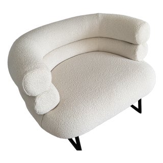 Bibendum Style Armchair in Wool Bouclé, 2009 For Sale