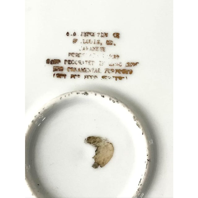 Ceramic Vintage Japanese Porcelain Decorative Platter - Stamped For Sale - Image 7 of 8