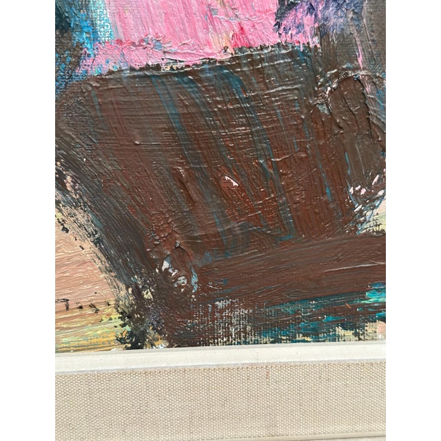 Gösta Falck, Figure and Bottle, 1960s, Oil on Canvas, Framed For Sale - Image 6 of 18