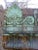 Antique circa 1910-1920 fragment of Beaux-Arts style building. Repousse copper cornice having Vitruvian scrolls, acanthus...