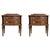 Early 20th Century French Walnut Nightstands or Side Tables with two drawers, 2 Pieces For Sale - Image 15 of 18