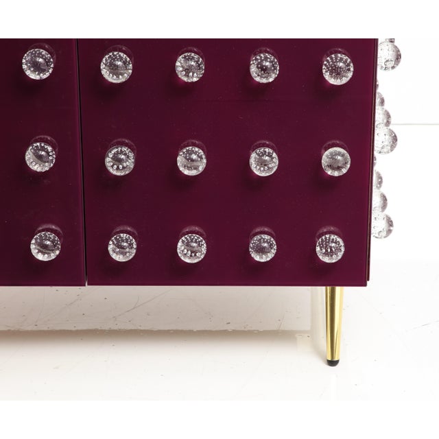 Gold Purple Cabinet in Murano Glass from Justfurnituress SRL For Sale - Image 8 of 10