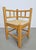 Modern Vintage Dutch Art Deco Style Corner Chair in Oak and Rush, 1950s, Set of 2 For Sale - Image 3 of 13