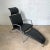 Black leather Kebe lounge or armchair with detachable footrest, Denmark, 1980s Single chair dimensions without footrest:...