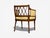 Adams Style, Chair and Ottoman, Painted Wood, Fabric, Usa, 1930s For Sale - Image 11 of 13
