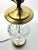 Metal 1980s Waterford Crystal & Brass Electric Small Table Lamp For Sale - Image 7 of 11