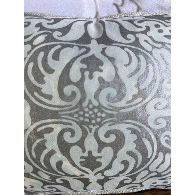 Italian Fortuny Damask Pillows, Couture Textile Art, Custom Made, New For Sale In Los Angeles - Image 6 of 8