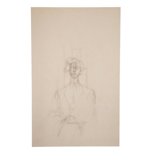 Alberto Giacometti, Portrait of Isaku Yanaihara, 1963, Original Lithograph For Sale