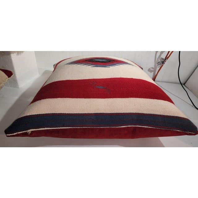 Mexican Mexican Indian Weaving Bolster Pillow For Sale - Image 3 of 5