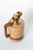 Beautiful Pitcher in goatskin and brass with some glass inlay and a wooden handle. A real eye-catcher designed by Aldo...
