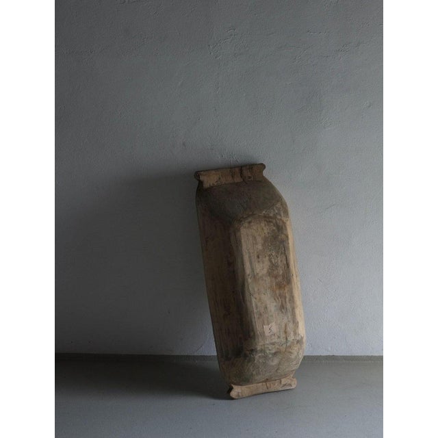 Large Wabi Sabi Carved Wood Bowl For Sale - Image 5 of 8