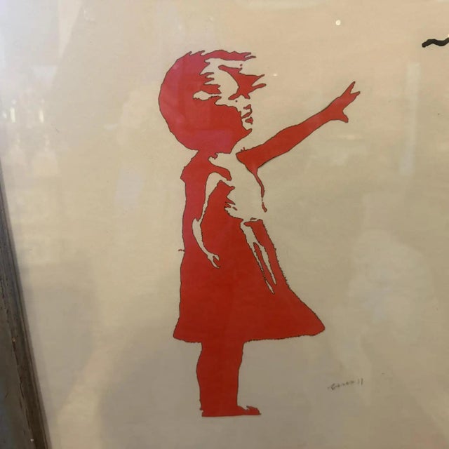 21st Century Framed 79/50 Lithograph the Flying Balloon Girl by Banksy For Sale - Image 11 of 15