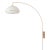 1960s Morelli Brass Wall Sconce by Nova of California - White Lucite Shade With Weathered Brass Stripe For Sale