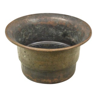 Vintage Mid 20th Century Bronze Wine Tasting or Tobacco Spittoon Bucket For Sale