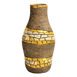 Brutalist Sculptural Ceramic Vase by Fratelli Fanciullacci, Italy, 1960s For Sale