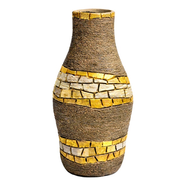 Brutalist Sculptural Ceramic Vase by Fratelli Fanciullacci, Italy, 1960s For Sale