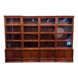 English Bookcase from Globe Wernicke, Set of 4 For Sale