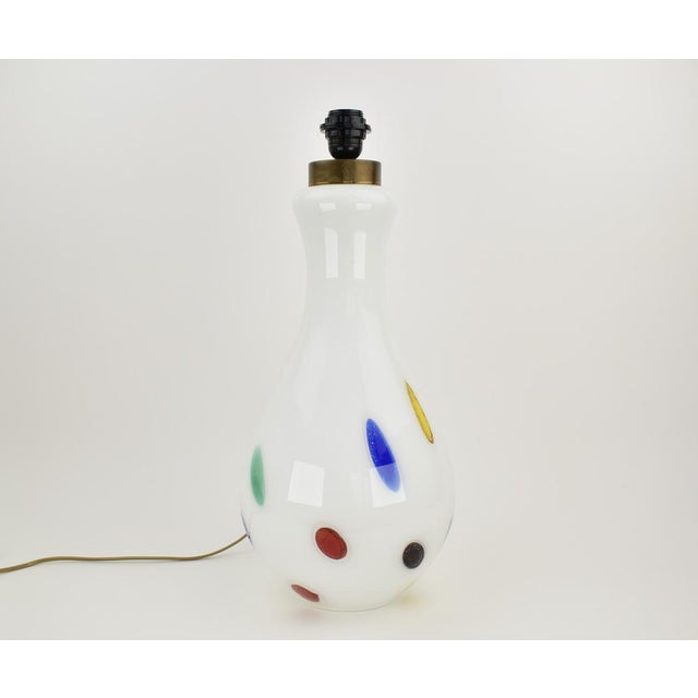 Blue Large Murano Glass Table Lamp by Dino Martens for Aureliano Toso, 1960s For Sale - Image 8 of 17