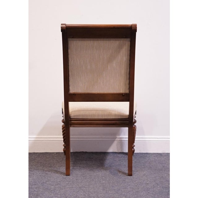 Broyhill Furniture British Empire Collection Cherry Dining Side Chair 7325-83 For Sale In Kansas City - Image 6 of 14